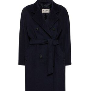 NWT Max Mara Madame 101801 Ultramarine / Navy Coat US 6 / IT 40